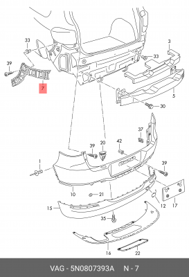Деталь 5N0 807 393 A VAG