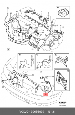 КЛЕММА VOLVO 30656639 VOLVO