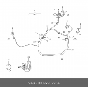 ПРОВОД РЕМОНТНЫЙ  000979022EA 000 979 022 EA VAG