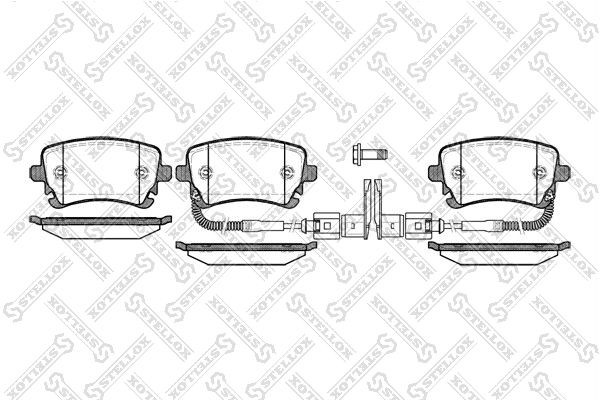 897 02 !колодки дисковые з.\ VW Phaeton 3D2 all, Audi A6 RS6 4.2 02> 908-002-SX STELLOX