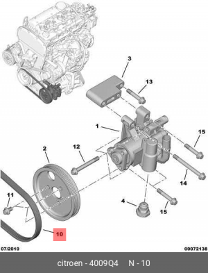 ремень поликлиновой! 4EPK922\ Peugeot Boxer 2.2HDi/TDCi 06>, Ford Transit 06> 4009 Q4 CITROEN PEUGEOT