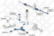 сайлентблок рычага зад.!\ MB W168 all 97> 8704023SX STELLOX