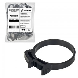 Хомут 49-54/9 мм, силовой зубчатый замок, пластик (ПА66) черный AIRLINE ADHC010 AIRLINE