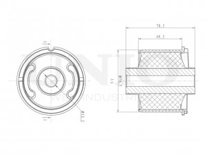 С/блок задней балки RMP-20220 UNIO