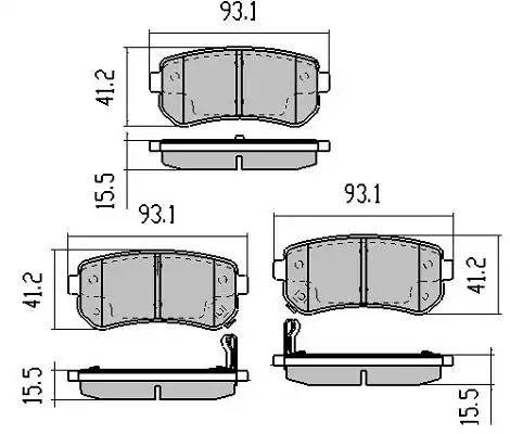 колодки дисковые задние!\ Hyundai Accent/i20 1.4i/1.6CRD 08> FBP1485 FREMAX