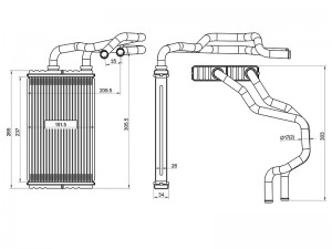 РАДИАТОР ОТОПИТЕЛЯ САЛОНА SUZUKI GRAND VITARA 05- STSZ833950 SAT