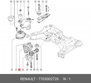 болт М10!\ Renault 7703002726 RENAULT