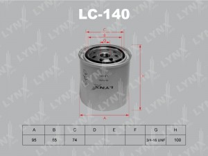 фильтр масляный КПП !1x\ Volvo F10/12/16/FH12/16/740-960/S40/V70/S90/V90 LC-140 LYNXAUTO