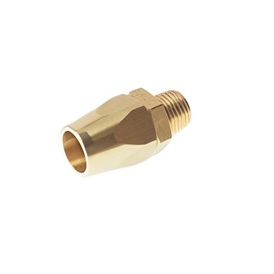 Переходник для компрессора M1/4" наружная резьба с зажимом 8х12мм ROCKFORCE RFB12802 ROCK FORCE