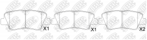 Колодки тормозные HYUNDAI Solaris (10-) KIA Rio GEELY Atlas Pro (NL-3B) задние ( PN0538 NIBK