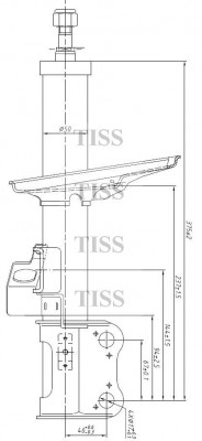 Стойка газомасляная передняя правая JSA334093 JAS0054 JAS0054 JUST DRIVE