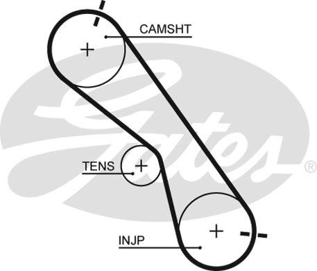 Комплект ремня ГРМ PowerGrip Kit K025560XS (7883-11510) K025560XS GATES