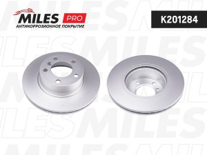Диск тормозной (серия PRO с антикоррозионным покрытием) BMW 1 F20 118-120/3 F30  K201284 MILES