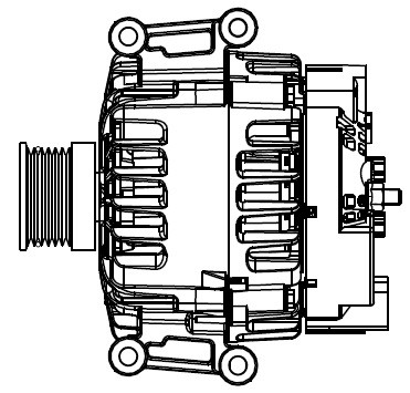 Генератор для а/м Mercedes-Benz Sprinter W909 (13-)/Viano W639 (03-) 2.1CDI 180A LG 1503D START VOLT