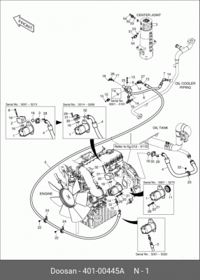 401-00445A Насос пилотный 400910-00419 401-00445A DOOSAN