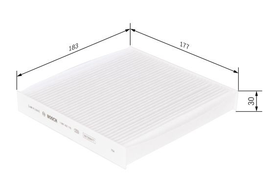 фильтр салона! Honda Jazz 1.2-1.4 <08 1 987 432 115 BOSCH