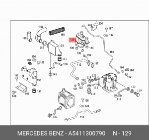 бак масляный воздушного компрессора!\ MB A 541 130 07 90 MERCEDES BENZ