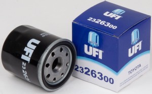 Фильтр масляный TOYOTA COROLLA E10-E12, AVENSIS T22 23.263.00 2326300 UFI
