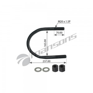 Стремянка SCHMITZ рессоры (240х163, М20x1.5) MANSONS 602.003 MANSONS