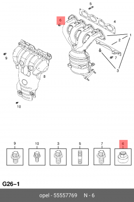 ASTRA H / FAMILY (2004>)/ASTRA J (2010>) 55557769 GENERAL MOTORS