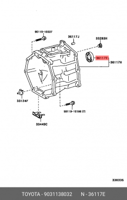 Сальник коробки раздаточной 90311-38032 90311-38032 TOYOTA