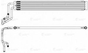 Радиатор масл. для а/м VW Touareg 02-/Audi Q7 05-/Porsche Cayenne I 02- ГУРа LOc LOC 1825 LUZAR