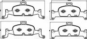 Колодки торм. Audi A4 (B9) (17-)/A5 (16-)/A6 (18-)/A7 (17-) диск. перед. т/с Ate PF4474 TRIALLI