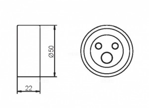 Ролик ГРМ натяжной Nissan Kubistar, Renault Clio I-II, Kangoo, Megane, Twingo (9 GT90180 GMB