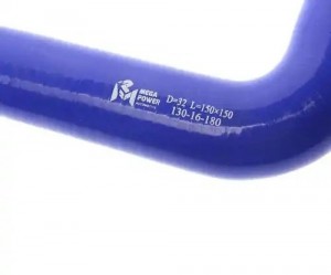 Патрубок угловой силикон (L=150х150мм,d=32 90град.) MEGAPOWER 130-16-180 MEGA POWER