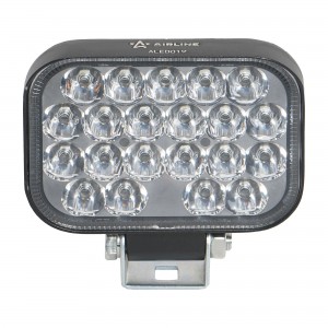 Фара светодиодная прямоугольная, 21 LED рассеяный свет 21W, (108х80х35) 12/24V ( ALED019 AIRLINE