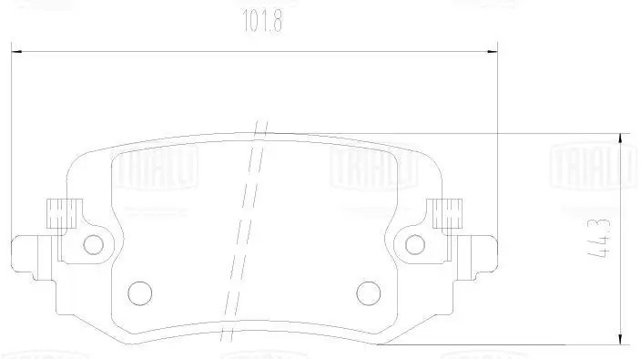 Колодки торм. для а/м Kia Sportage V (20-)/Hyundai Tucson (20-) диск. зад. (для  PF 3212 TRIALLI