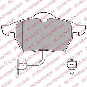 LP1672 колодки дисковые п.\ Audi A6 97-02, VW Passat 1.6-2.5TDi 98> LP1672 DELPHI