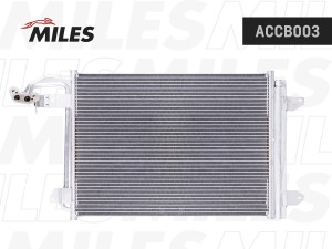 Радиатор кондиционера (паяный) VAG A3 / GOLF V / OCTAVIA 1.4/1.6/2.0/1.9-2.0TD 0 ACCB003 MILES