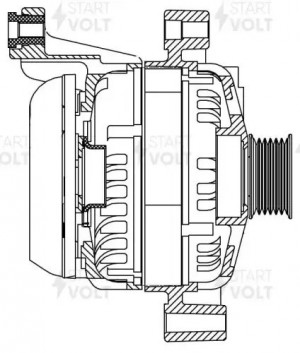 Генератор для а/м BMW X1 F48 (14-)/X3 F25 (14-) 2.0D/X1 F48 (14-) 2.0i 180A (LG  LG 2641 START VOLT
