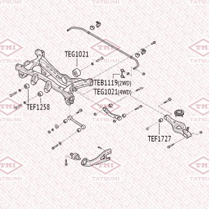 Тяга стабилизатора задняя L/R HYUNDAI ix35 10- TEB1119 TEB1119 TATSUMI