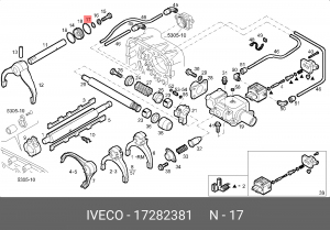 сальник ступицы !25.07x2.62\Iveco 17282381 IVECO