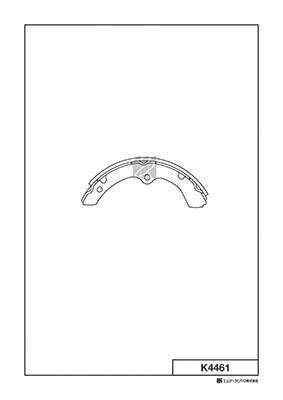 Колодки тормозные барабанные K4461 K4461 MK KASHIYAMA