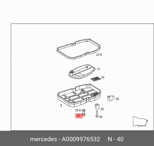 MERCEDES BENZ 10*11*1,0 / 5 шетигр. A 000 997 65 32 MERCEDES BENZ