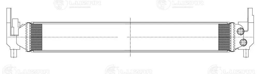 Радиатор охл. доп. для а/м Skoda Rapid (12-) /Audi A1 (10-) 1.2T/1.4T  LRc1808 LRC 1808 LUZAR