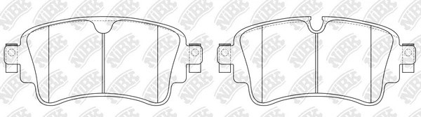 Колодки тормозные AUDI Q7 (15-) задние (4шт.) NIBK PN0697 NIBK