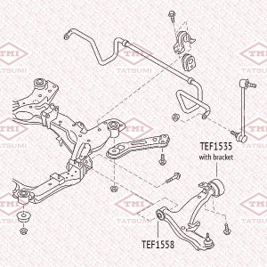 сайлентблок переднего рычага передний!\ Nissan Murano >07 TEF1558 TATSUMI