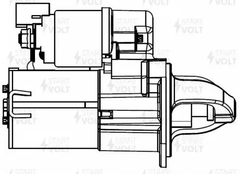Стартер для а/м Hyundai Solaris 10-/Kia Rio 11- 1.4i/1.6i Z9 0,9кВт LSt0808 LST0808 START VOLT