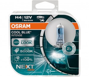 Заменен на 64193CBN-2HB Лампа галогенная Cool Blue Intense Next Gen H4 12V 55W 1 64193CBN-HCB OSRAM
