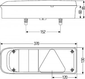 Фонарь задний правый 2VP340934-201 HELLA