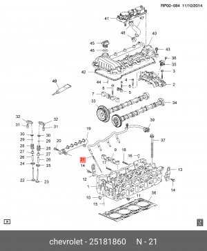 Свеча накаливания   25181860 25181860 GENERAL MOTORS