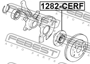 Ступица 1282-CERF 1282-CERF FEBEST