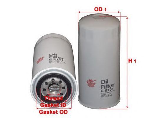 Фильтр масляный NISSAN Condor,Civilian SAKURA C6101 SAKURA