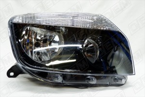 Фара правая Renault Duster 1 2011-2015, черная OEM0118FR OEMPARTS