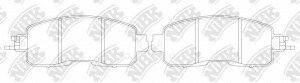 Колодки тормозные дисковые NISSAN TEANA 2013 PN2807 PN2807 NIBK
