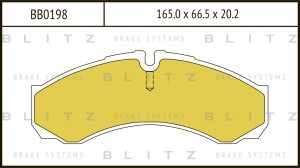 Колодки тормозные дисковые передние IVECO Daily 85- BB0198 BB0198 BLITZ